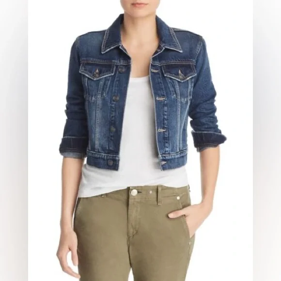 CURRENT /ELLIOTT NWT BABY TRUCKER DENIM JACKET - Picture 8 of 10